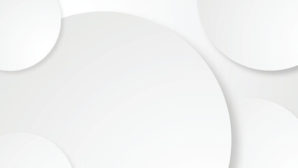 Poster - business background abstract white circle background gradient wallpaper curve shape web banner template