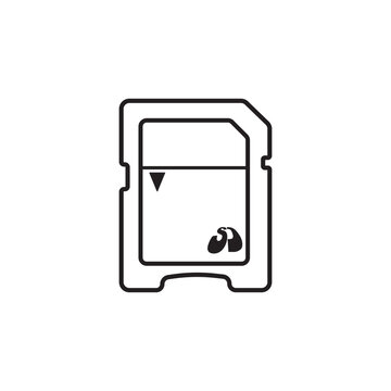 memory card icon illustration design template