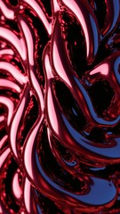 Aufkleber - Abstract 3d rendering, twisted shape, modern illustration, background design