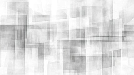 Poster - A grayscale abstract design of overlapping rectangular shapes.