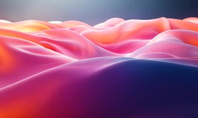 Poster - Abstract magenta gradient hills motion background, perfect for a modern presentation