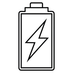 Poster - Battery icon on white background