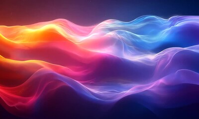 Poster - Abstract Colorful Wave Background for Motion Graphics and Visual Effects Projects