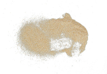 Poster - Abstract heap of sand isolated top view