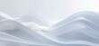 © Peopleimages - AI - Abstract, design and wave with white, background and silk with 3d render for wallpaper or banner. Creative, artistic and art with cloth, ripple or linen for luxurious textile and dynamic graphic