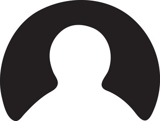 silhouette vector eps of a user icon. ideal for profiles, social media, user accounts, and website d