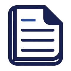 Poster - Document Paper Logo Representing Official Documentation and Professional Services