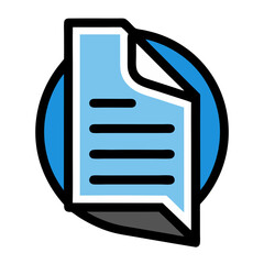 Poster - Document Paper Logo Representing Official Documentation and Professional Services
