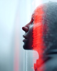 Poster - a futuristic ai-driven innovation hub, cutting-edge research lab with holographic ai interfaces, dig