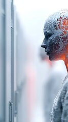 Poster - ai efficiency in action, futuristic supercomputers optimizing machine learning models, glowing circu
