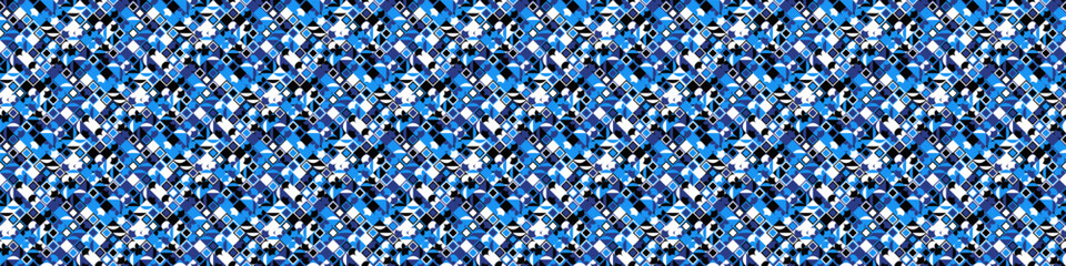 Poster - Horizontal abstract diagonal geometric pattern background design