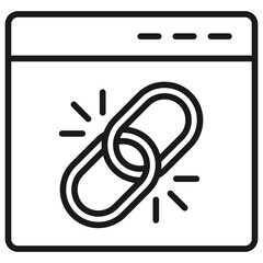 Backlink Outline Icon