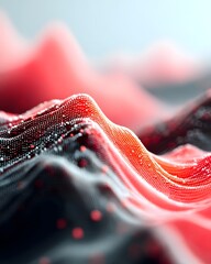 Poster - predictive ai engine represented by flowing data curves, machine learning powering language model ac