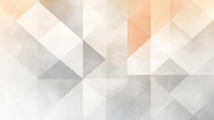 Poster - Abstract geometric pattern of overlapping triangles in muted tones.