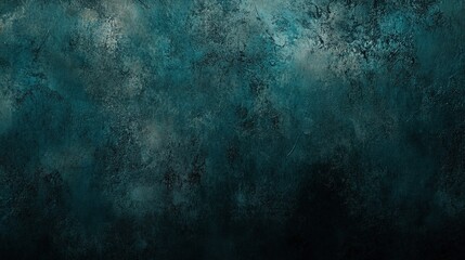 Poster - A textured abstract background featuring deep teal and dark shades, creating a moody and atmospheric visual appeal.
