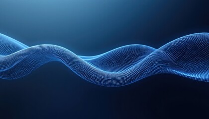 Poster - Exploring digital waves virtual space abstract art dynamic environment aesthetic viewpoint creative concepts for modern design