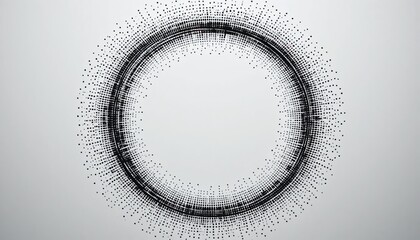Poster - Dynamic circular pattern creation digital art graphic design minimalist environment abstract viewpoint visual concept for modern aesthetics