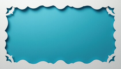 Poster - Creative paper frame design illustration studio digital art minimalist close-up modern aesthetic