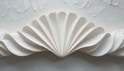 Poster - Elegant paper decoration design contemporary studio crafting inspiration minimalist environment close-up view artistic concept