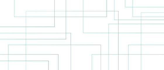 Fototapete - Minimalistic abstract background with a white and light blue lines. Seamless modern white and blue color technology concept geometric line. Geometric lines with luxury business concept