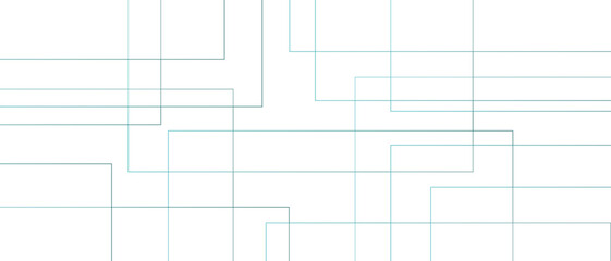 Fototapete - Minimalistic abstract background with a white and light blue lines. Seamless modern white and blue color technology concept geometric line. Geometric lines with luxury business concept