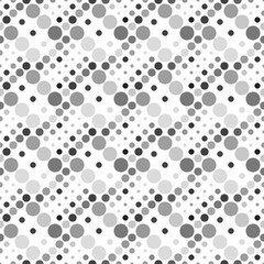 Poster - dark geometrical seamless abstract circle pattern background - grey vector design
