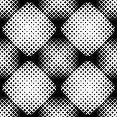 Poster - Seamless abstract monochrome diagonal square pattern background design
