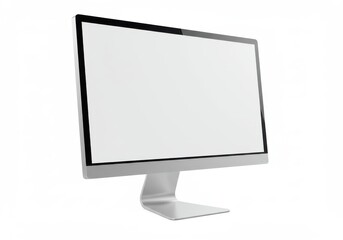 Wall Mural - Computer screen blank display isolated on white background