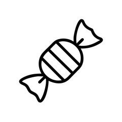 Poster - Candy Icon - Minimalist Line Art