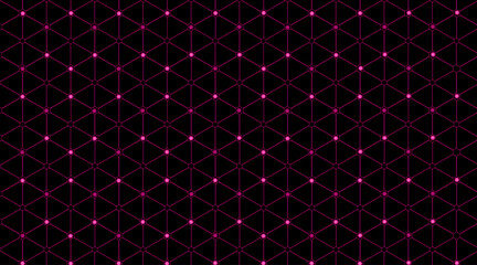 Poster - pattern background with hexagonal, circular, triangle shape | texture background | geometric line te