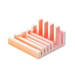 Poster - An abstract visual representation of increasing data trends.