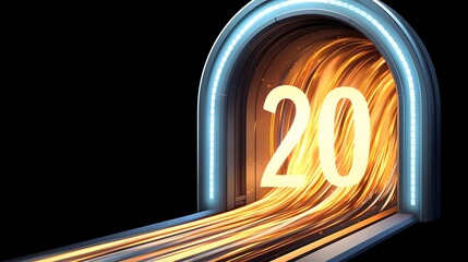 Wall Mural - Futuristic 2020 Tunnel