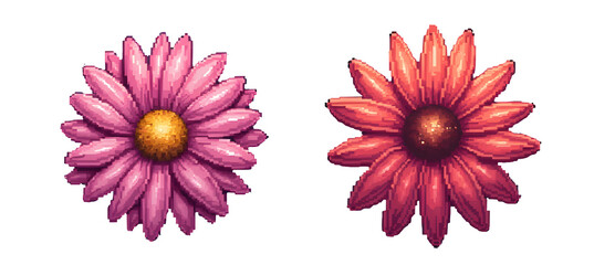 Poster - Decorative flower clipart artwork nature colorful floral design digital art bright environment,isolated,transparent background,cut out