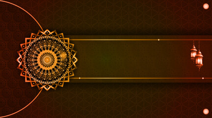 Poster - abstract mandala background design | background template for business, greeting, decoration, banner,