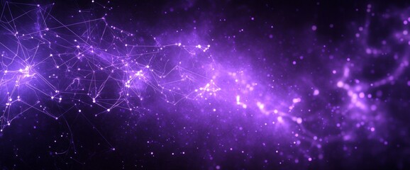 Wall Mural - abstract purple cosmic network