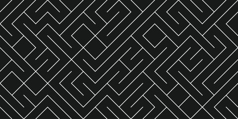 Poster - Abstract geometric background with mosaic pattern design