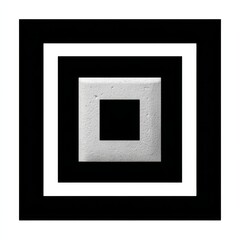 Poster - Minimalist Squares: A Study in Contrasts and Texture within Geometric Forms