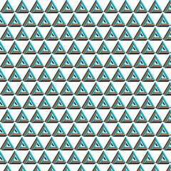 Poster - 3D Triangles Patterns design