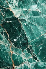 Poster - Emerald green marble texture with golden veins elegant backdrop luxurious surface stone pattern abstract design natural material beauty