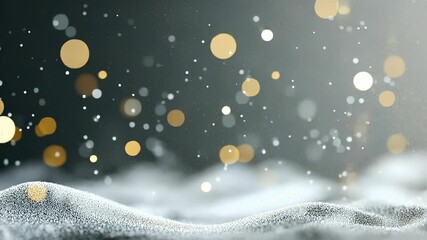 Aufkleber - gently mesmerizing abstract dark waves colored abstract with sparkling particles Pastel background, creating a flowing and elegant visual video 4k