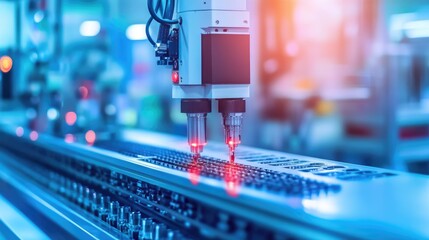 Poster - High-speed production system run by PLC-controlled robotic machinery