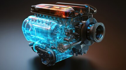 Poster - Thermal camera analysis of car engine components for heat mapping