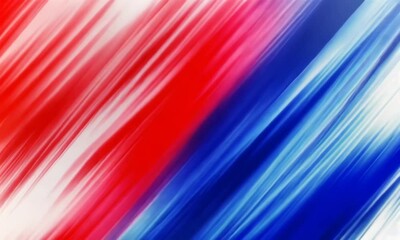 Poster - Dynamic Diagonal Flow: Abstract Red, White, and Blue Lines Creating a Modern Visual Texture