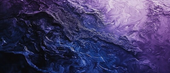 Poster - Mesmerizing abstract texture with vibrant shades of purple and blue creating a captivating visual experience