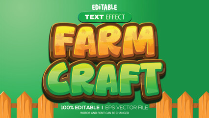 Poster - 3d text effect farming theme