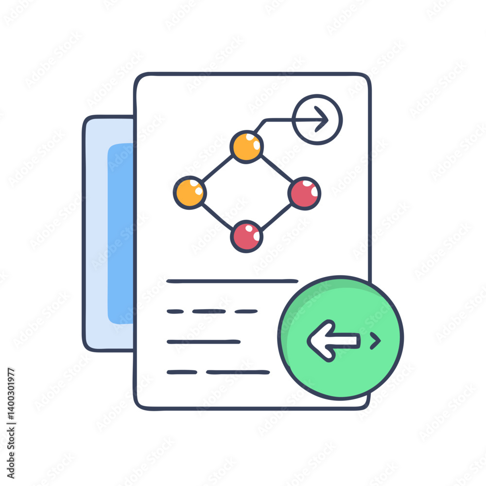 git commit icon, git commit vector illustration-simple illustration of ...