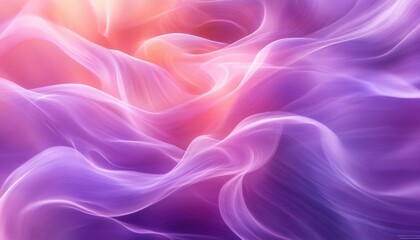 Leinwandbilder - Soft purple waves create a tranquil atmosphere in an abstract landscape with gentle gradients during early dawn light
