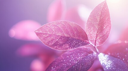 Aufkleber - Delicate pink leaves arranged artistically on a soft pastel background during daylight hours