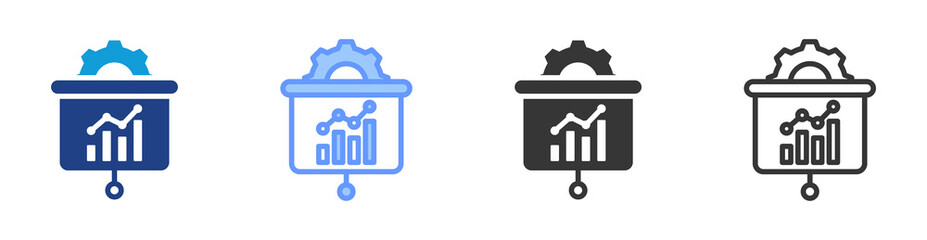 Poster - Business Presentation icon set multiple style collection