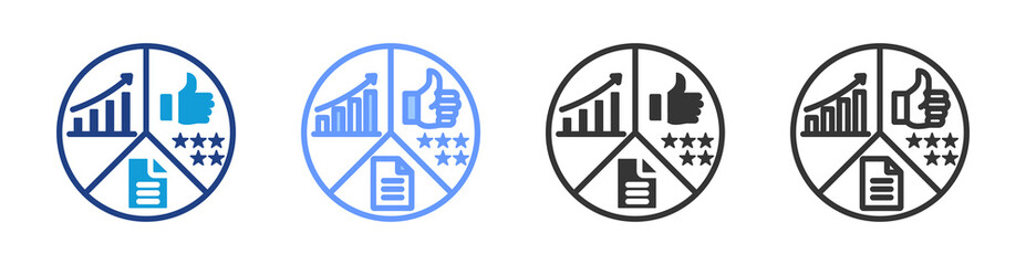 Poster - Sla icon set multiple style collection